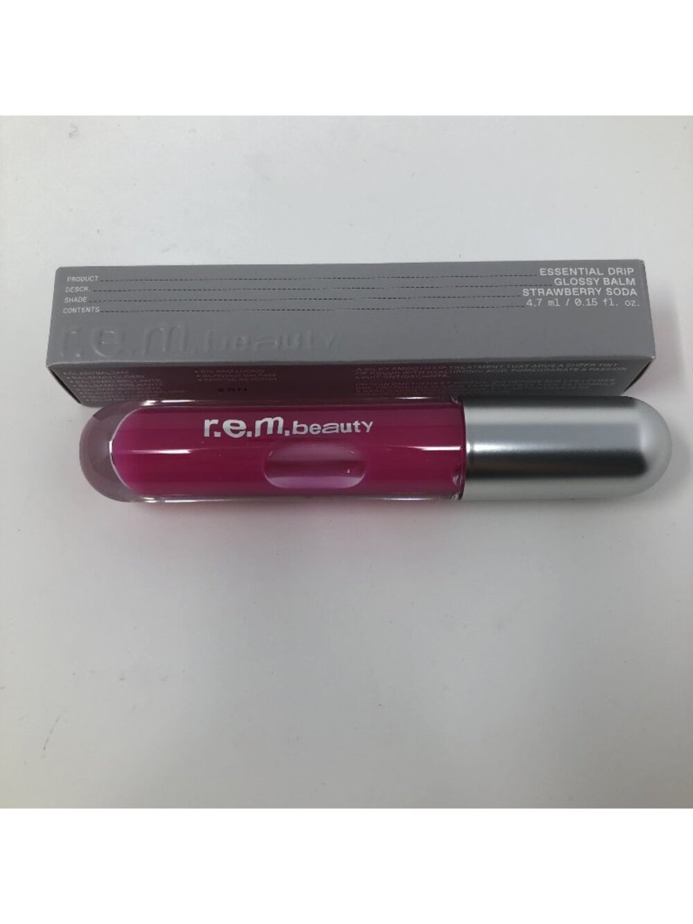 R.E.M. Beauty Essential Drip Glossy Balm Strawberry Soda NEW 4.7ml / .15 oz